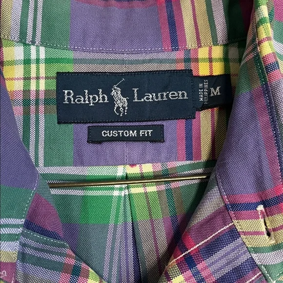 Ralph Lauren Purple Plaid Men's Shirt - Picture 2 of 6